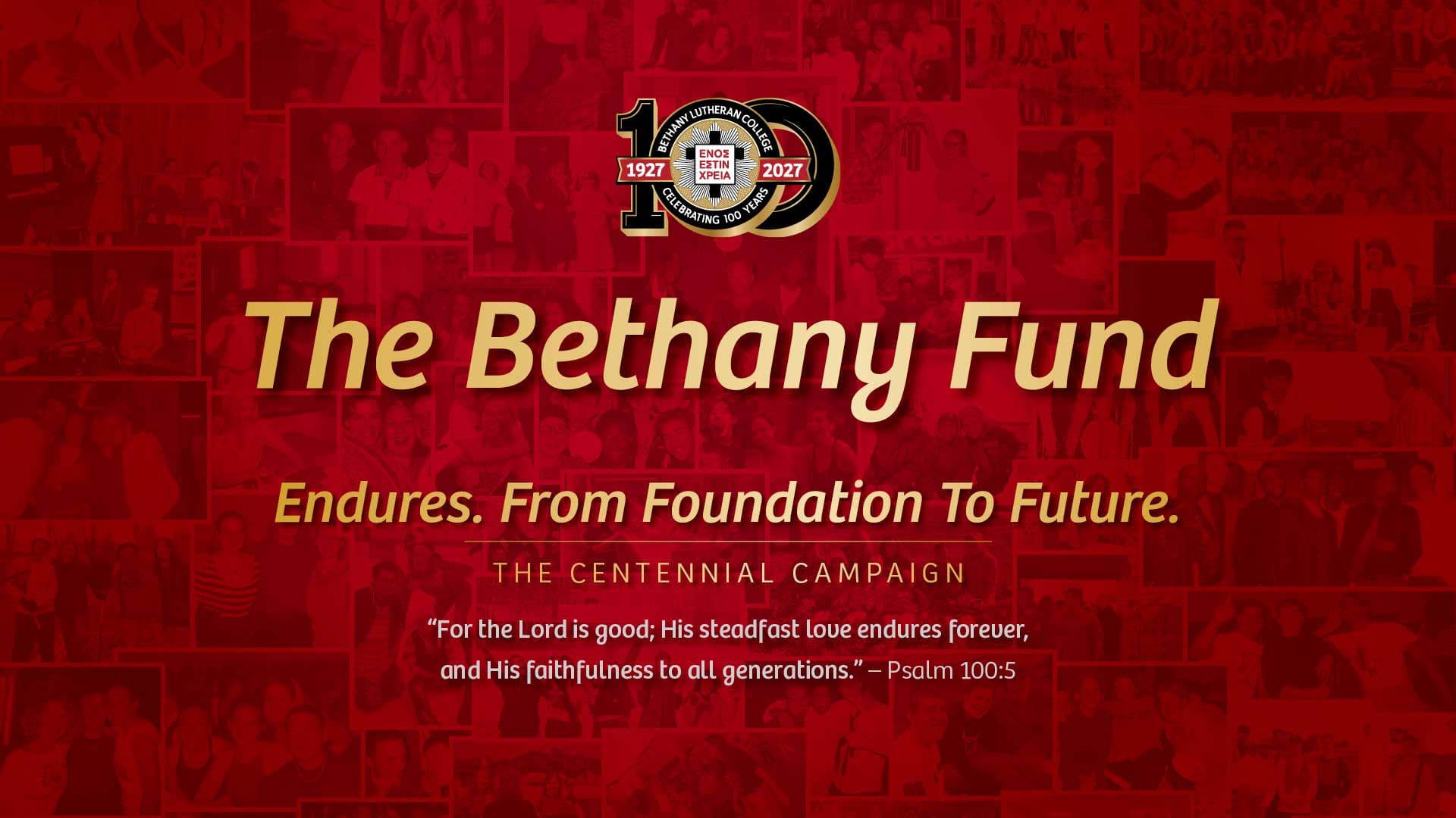 The Bethany Fund: Student Centered, Mission Focuses